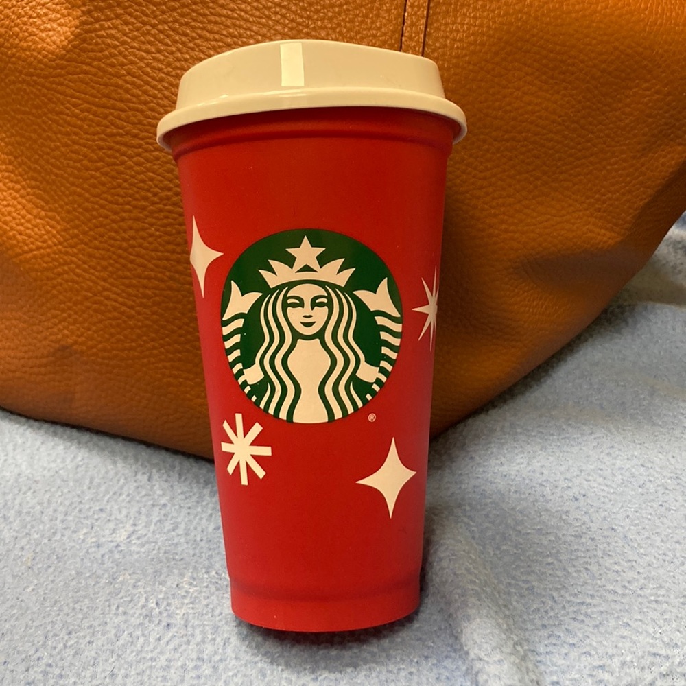 Starbucks reusable holiday cup cheer 25 years Brand new🎊🎉